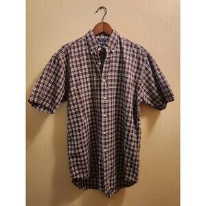 Vintage Polo Ralph Lauren Shirt Mens Size Small Blake S Buffalo Plaid Button
